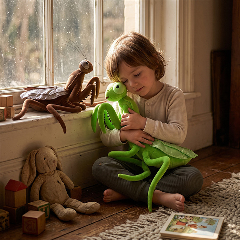 Kids Education Movies - Lifelike Praying Mantis Plush Toy Soft