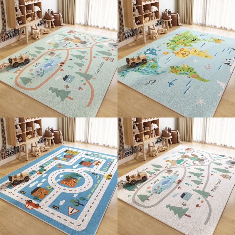 Kids Education World - Kids Educational Rugs Collection World Map