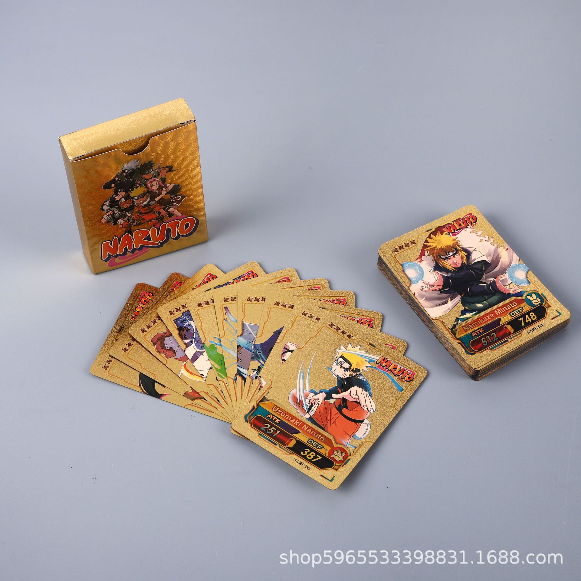 55pcs Naruto Card Gold English - đánh giá và giá English Kids Education