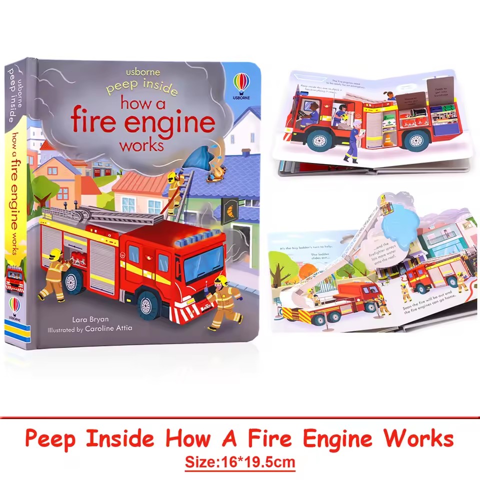 Usborne Peep Inside How A Fire - đánh giá và giá Kids Education And You