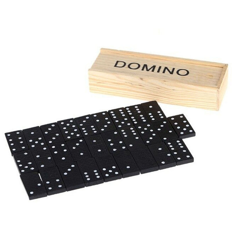 28pcs/Set Wooden Domino Board  - đánh giá và giá Kids Outdoor Education