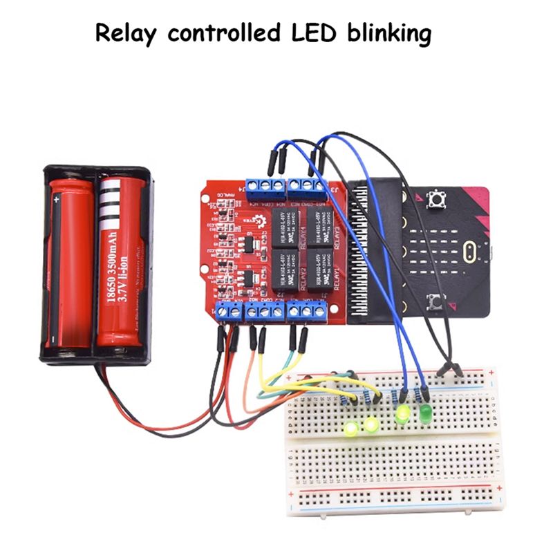 SCLS Microbit 4 Channel Relay  - đánh giá và giá Kids Education Program
