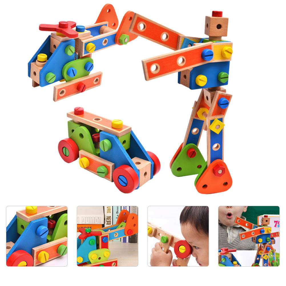 1Set Creative Wooden Nut Assem - đánh giá và giá Kids Outdoor Education