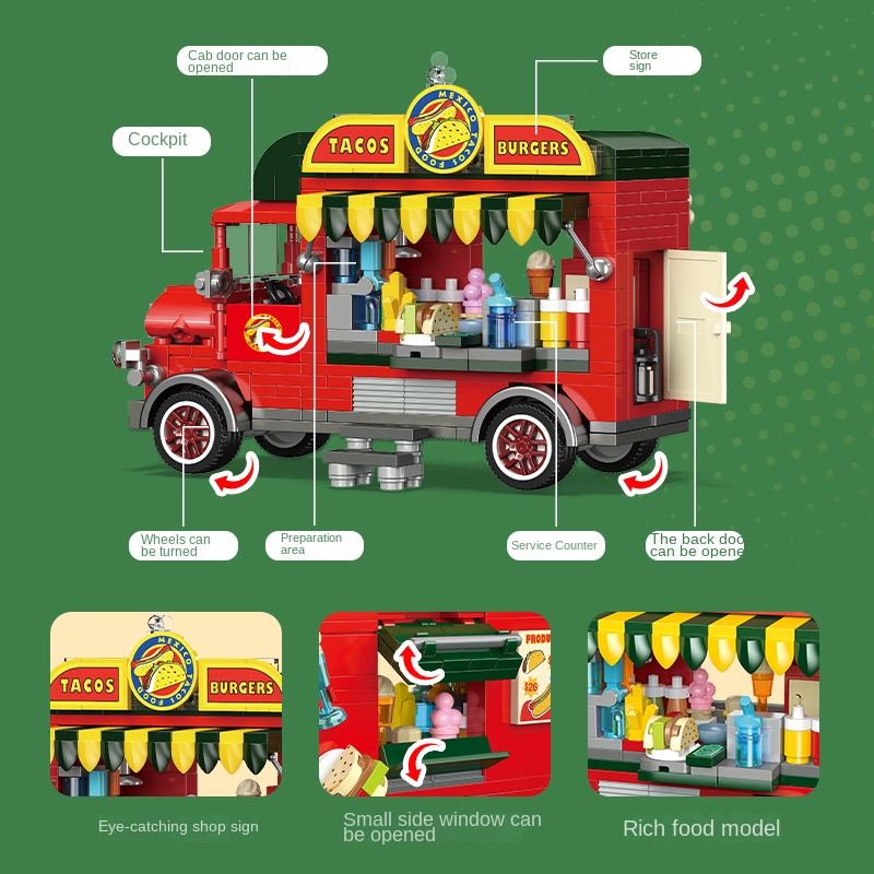 Mexican Taco Cart Mobile Snack - đánh giá và giá Kids Education Mobile