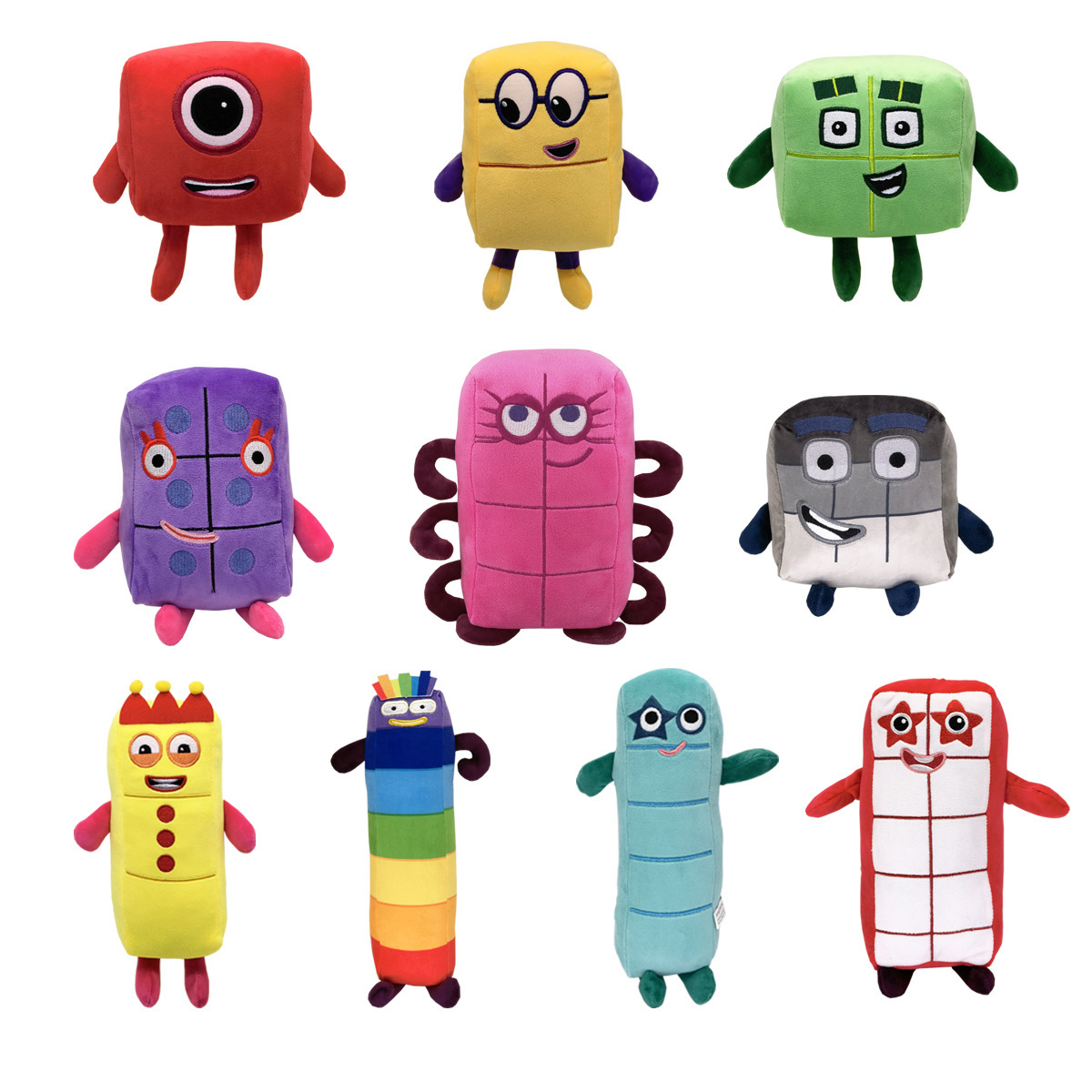 10pcs Cartoon number Plush Dol - đánh giá và giá Kids Education Movies