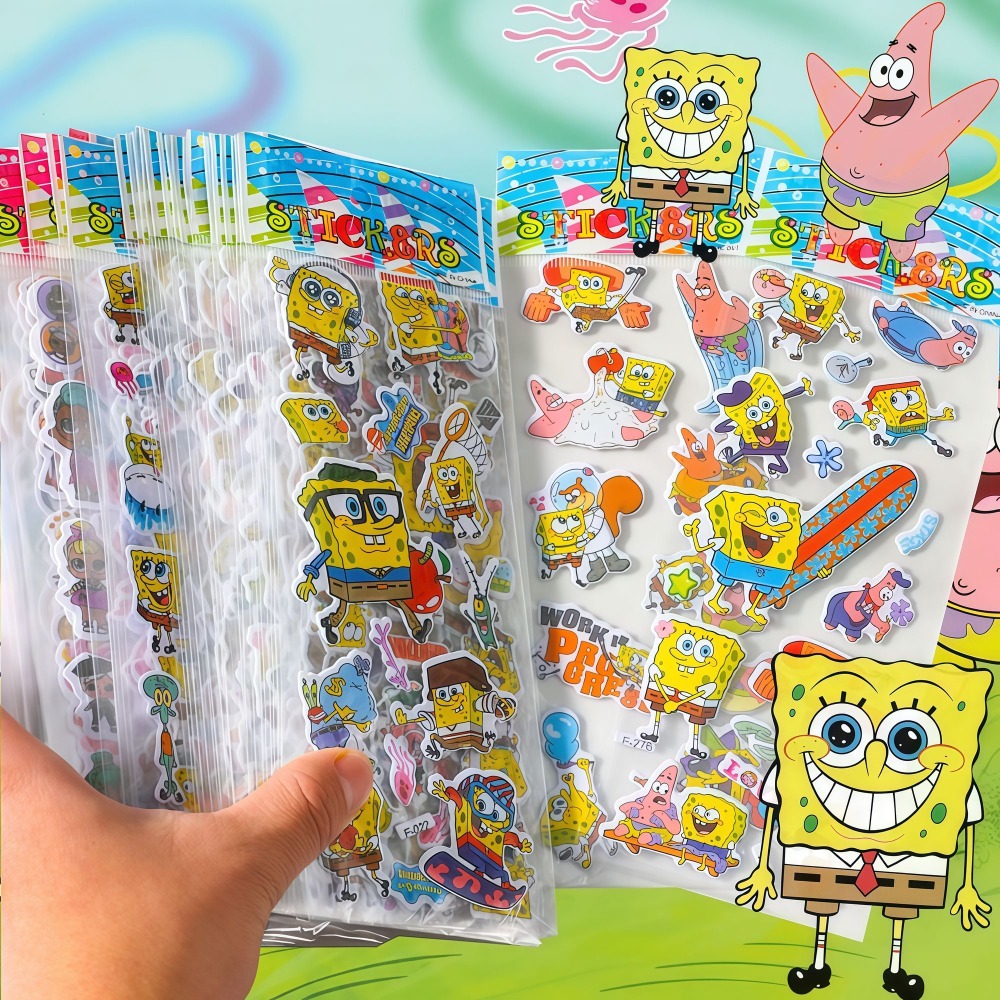 12-Pack SpongeBob 3D Stickers  - đánh giá và giá Kids Education Movies