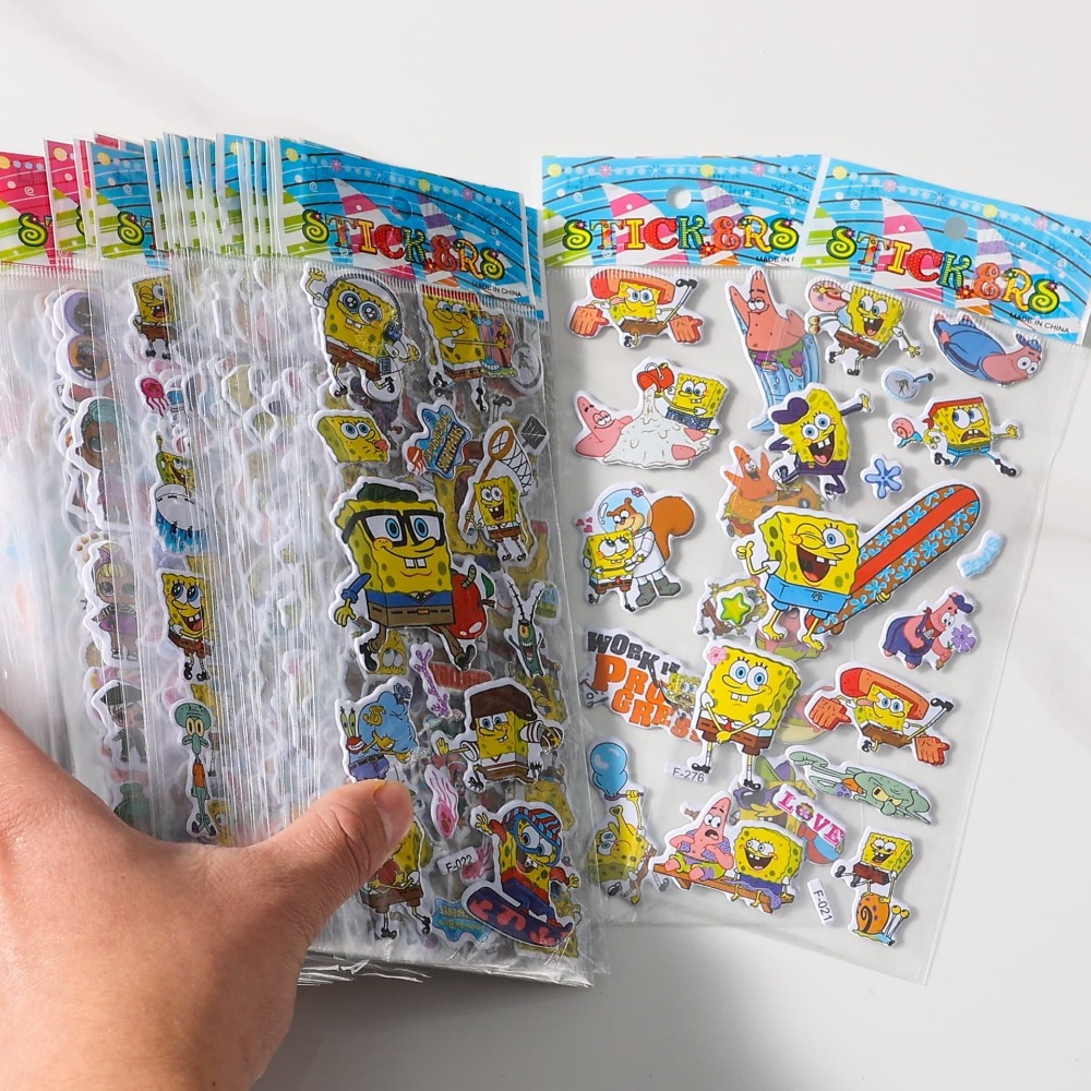 12-Pack SpongeBob 3D Stickers  - đánh giá và giá Kids Education Movies