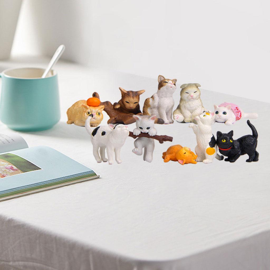 10/Set Adorable Cat Figures St - đánh giá và giá Kids Education Learn Tv