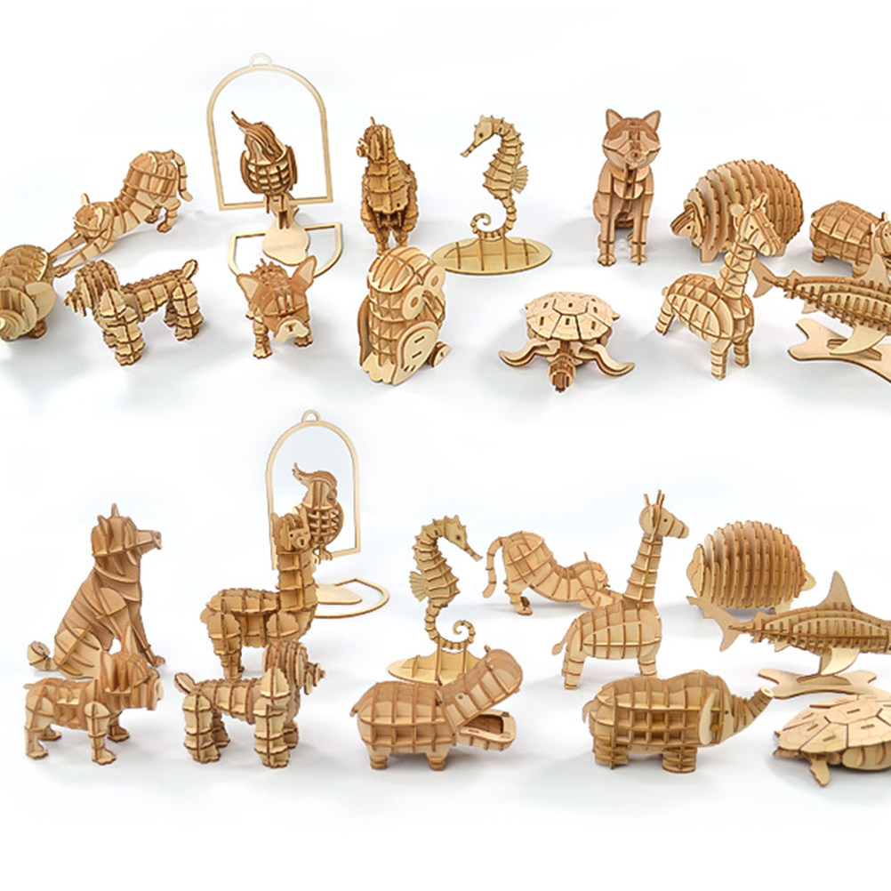3D Kangaroo Shape Wooden Puzzl - đánh giá và giá Kangaroo Kids Education
