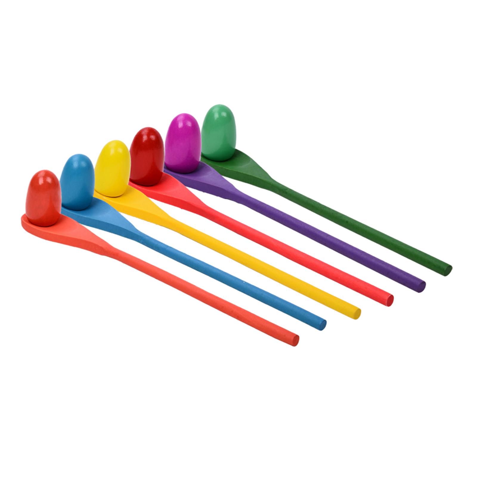 6 Pieces Egg Spoon Race Game H - đánh giá và giá Kids Outdoor Education